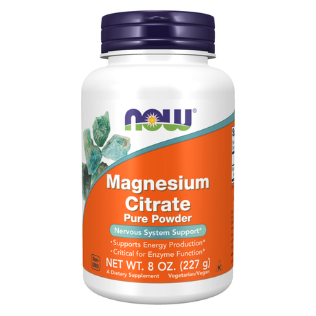 Now Pure Magnesium Citrate Powder, 227 Gm, 450 mg - Now