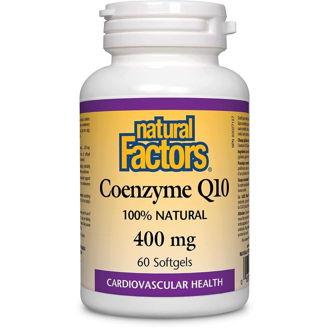 Coenzyme Q10, 400 mg, 60 Softgels, Natural Factors - Natural Factors