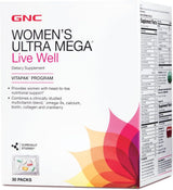 GNC Women's Ultra Mega Live Well Vitapak - welzo