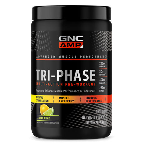 GNC AMP TRI-PHASE LEMON LIME