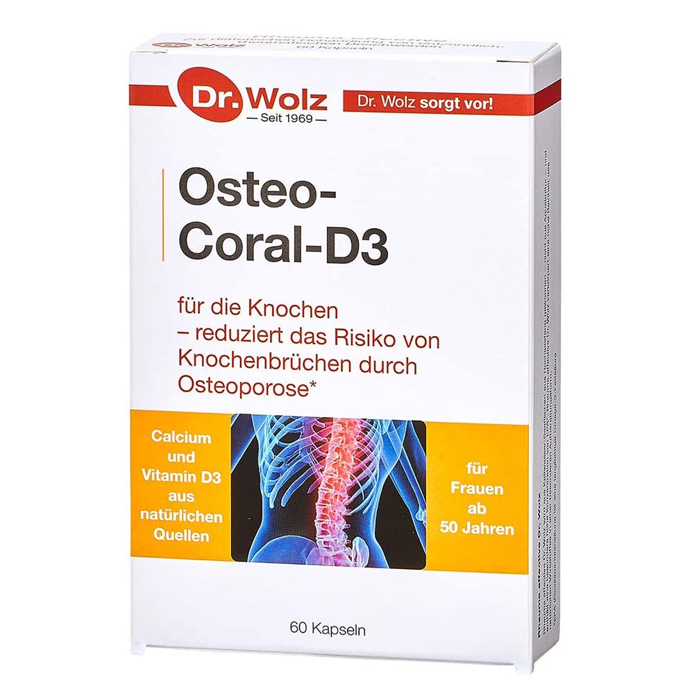 Dr. Wolz Osteo Coral D3, 60 - Dr. Wolz