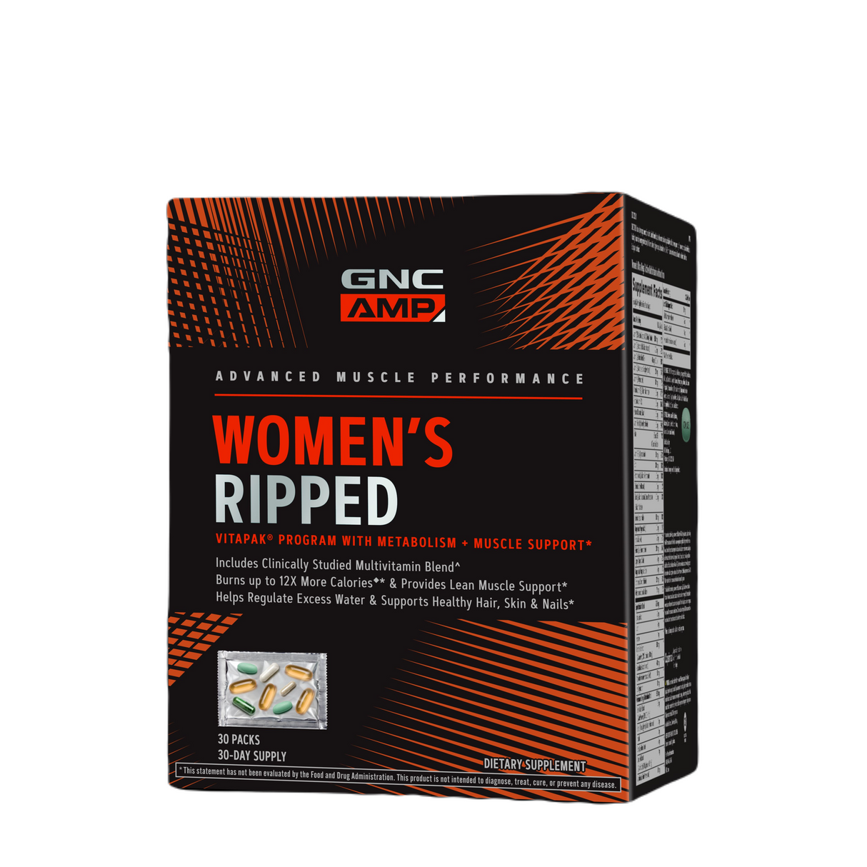 GNC AMP Women's Ripped Program VitaPak Women's Multivitamin Complex - welzo