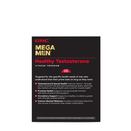 GNC MEGA MEN TESTOSTERONE Vitapak - welzo