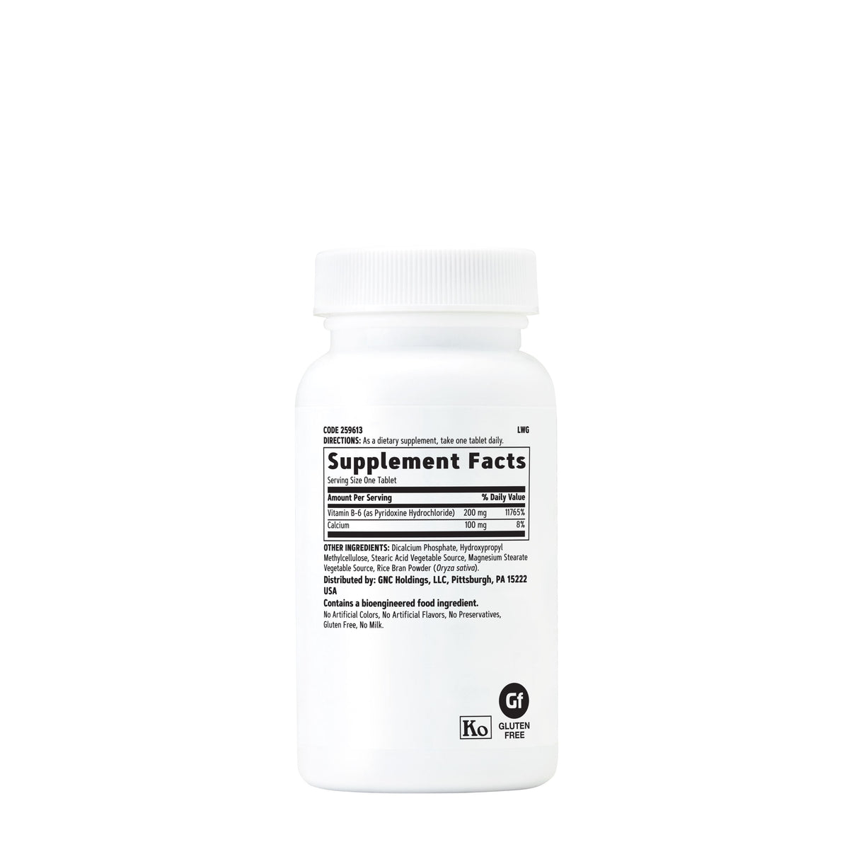 GNC Vitamin B-6 Time Release 200 mg - welzo