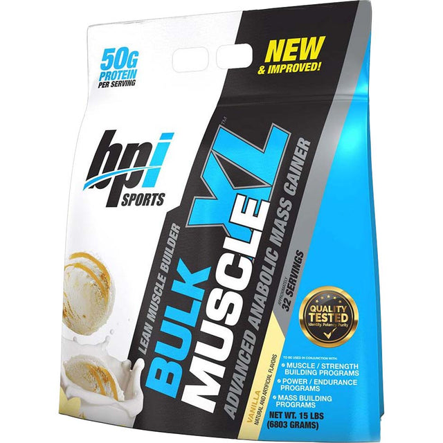 BPI Sports Bulk Muscle XL, Vanilla, 15 Lb - bpi Sports