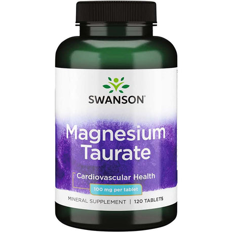 Swanson Magnesium Taurate, 120 Tablets, 100 mg - Swanson