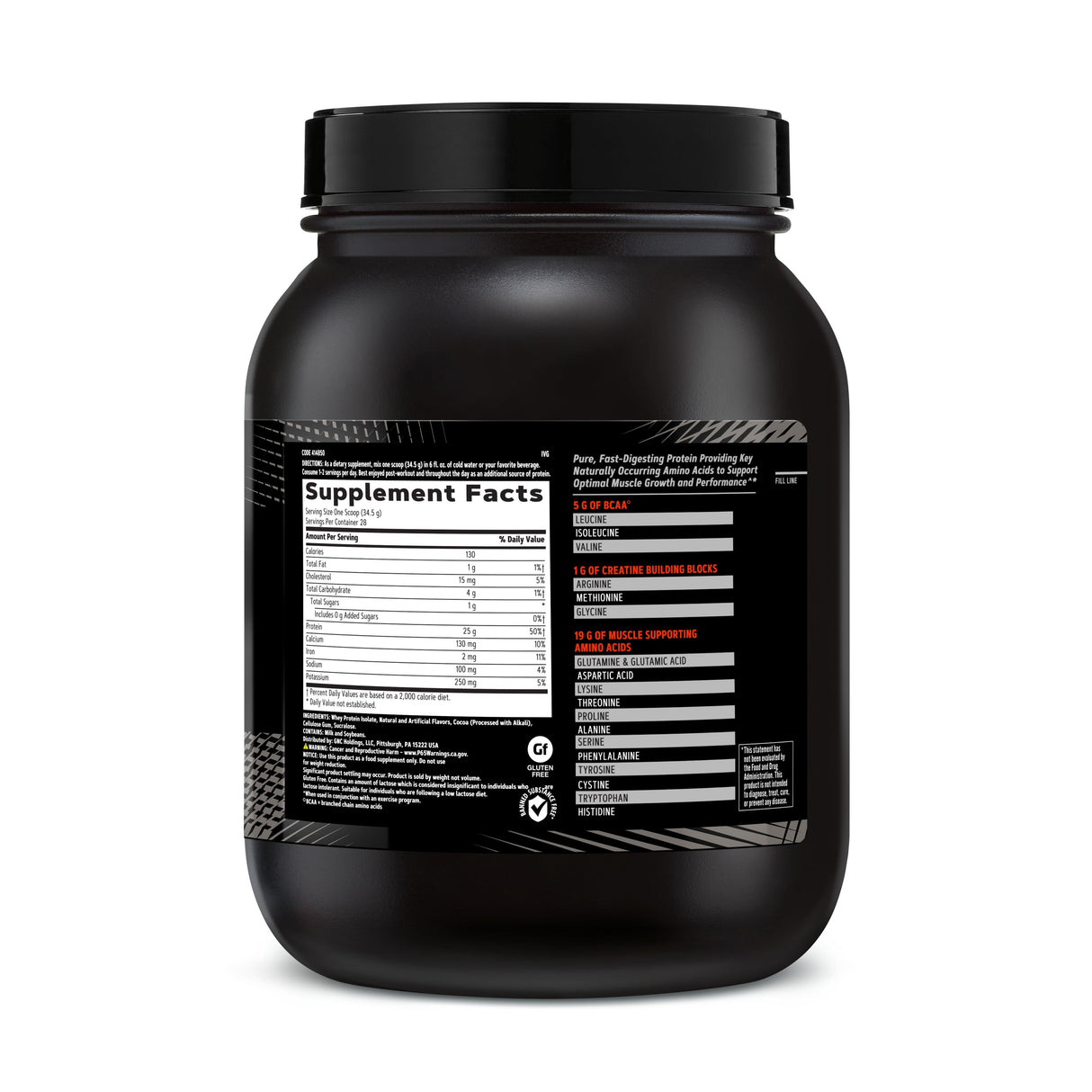 GNC AMP Pure Isolate Whey Protein - Chocolate Frosting - welzo