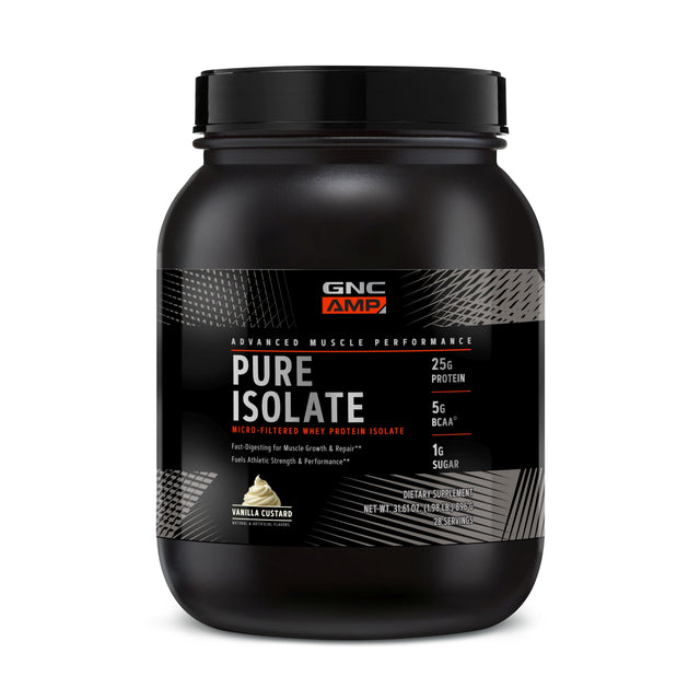 GNC AMP Pure Isolate Whey Protein - Vanilla - welzo