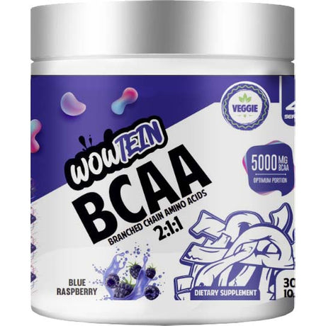 Wowtein BCAA, Icy Blue Raz, 300 Gm - Wowtein