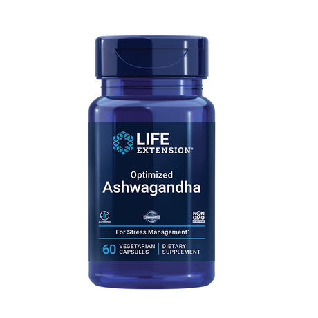 Optimized Ashwagandha Life Extension, 60 Veggie Capsules - Life Extension