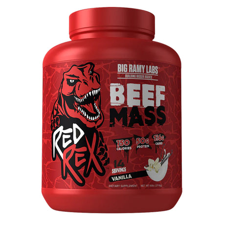 Big Ramy RedRex Labs Beef Mass Gainer, Vanilla, 6 LB - Big Ramy Labs Redrex