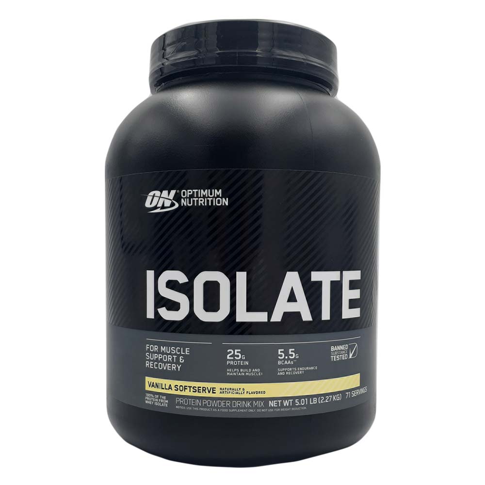 Optimum Nutrition Vanilla Soft Serve Isolate, 5 LB - Optimum Nutrition