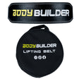 M) Body Builder Leather Belt With Back Support With Bag - Body Builder