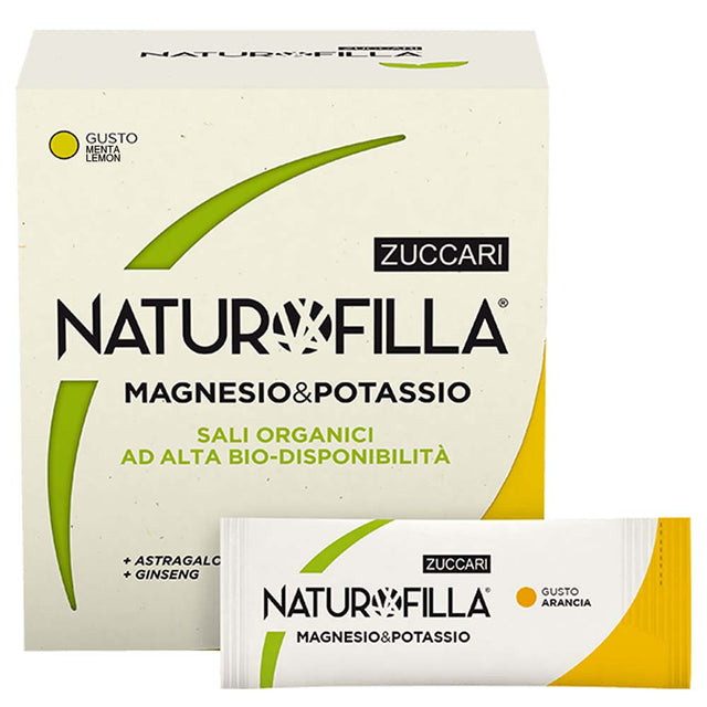 Zuccari Naturofilla Magnesium & Potassium, Lemon Mint, 14 Sticks - Zuccari