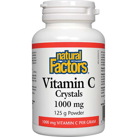 Natural Factors Vitamin C Crystals, 1000 mg, 125 Gm - Natural Factors