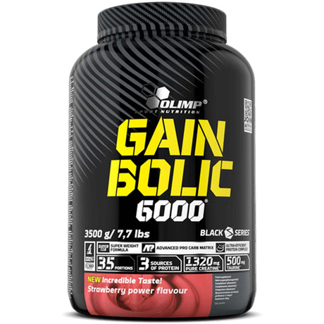 Olimp Gain Bolic 6000, Strawberry, 7.7 Lb - Olimp Sport Nutrition