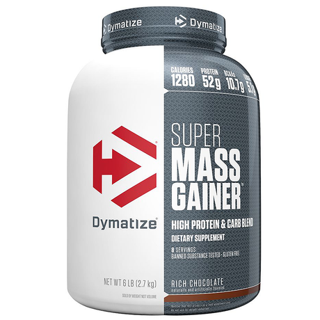 Dymatize Super Mass Gainer, Double Rich Chocolate, 6 LB - Dymatize