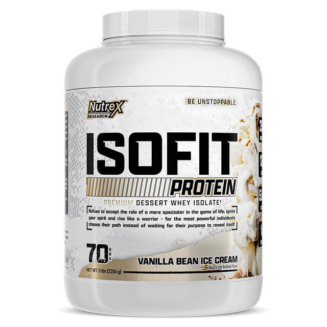 Nutrex Research Isofit, 5 LB, Vanilla Bean Ice Cream - Nutrex Research