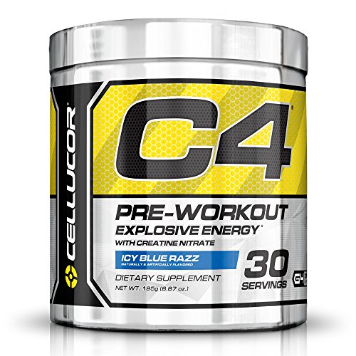 Cellucor C4 Explosive Energy, Icy Blue Raz, 30 Servings - Cellucor