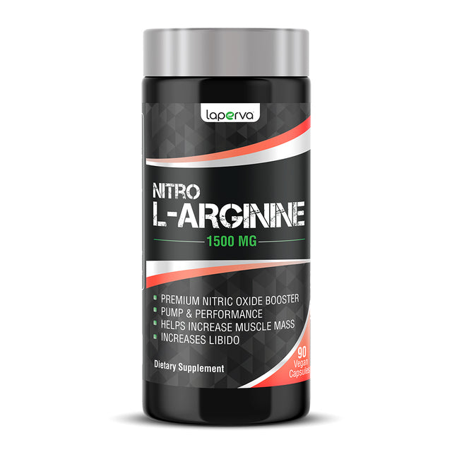 L Arginine Nitro, 1500 mg, 90 Veggie Capsules - Laperva