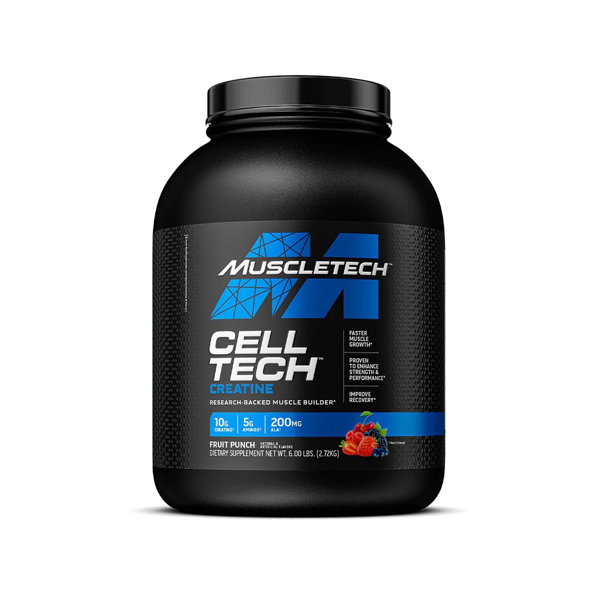 Muscletech Cell Tech Creatine Formula, Fruit Punch, 6 LB - Muscletech