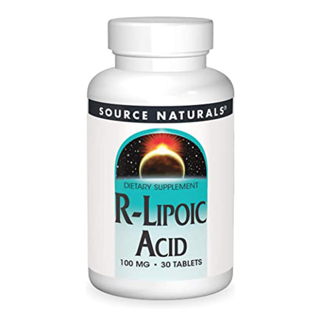 R Lipoic Acid, 100 mg, 30 Tablets, Source Naturals - Source Naturals