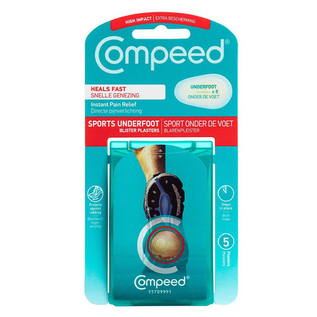 Compeed Underfoot Sports Blister Plasters, 5 - Compeed