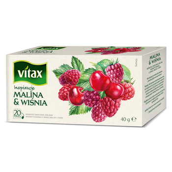 Vitax Inspiracje Raspberry & Cherry Tea, 20 Sachets - Vitax