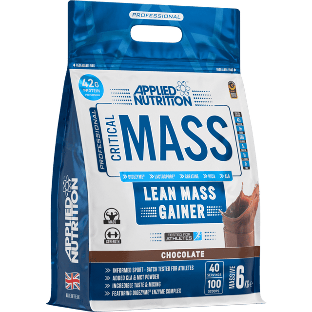 Critical Mass Lean Mass Gainz, Applied Nutrition, Chocolate, 6 Kg - Applied Nutrition