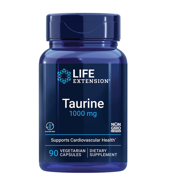 Life Extension Taurine, 1000 mg, 90 Veggie Capsules - Life Extension