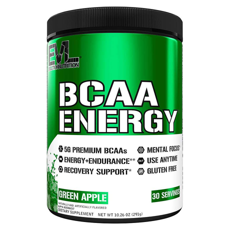 Evlution Nutrition BCAA Energy, Green Apple, 30 - Evlution Nutrition