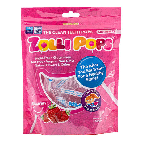 Zolli Candy Pops, Strawberry, 87 Gm - Zolli Candy