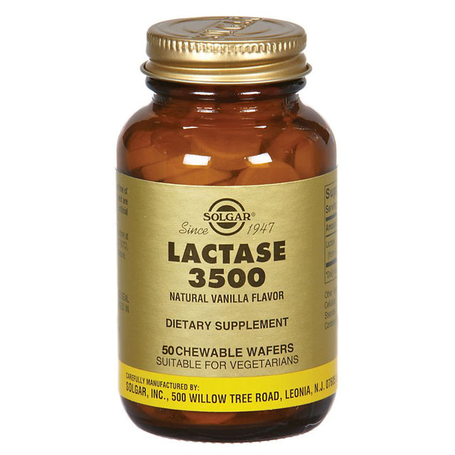 Solgar Lactase 3500, 60 Chewable Wafers - Solgar