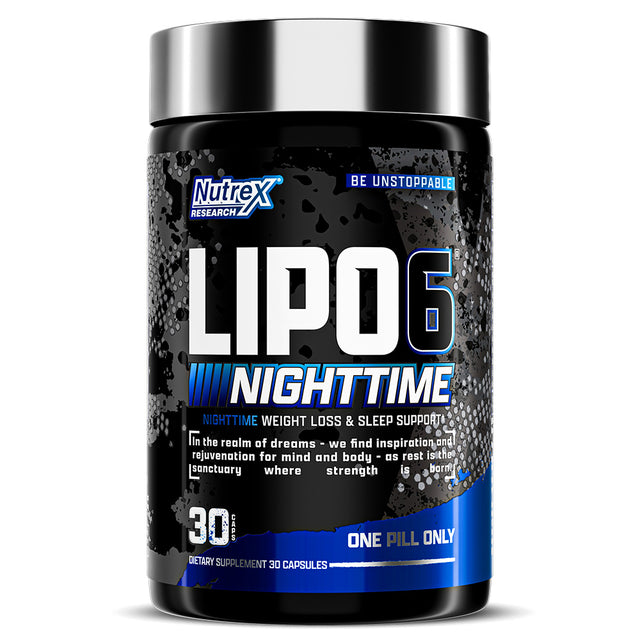 Nutrex Research Lipo-6 Nighttime, 30 Capsules - Nutrex Research