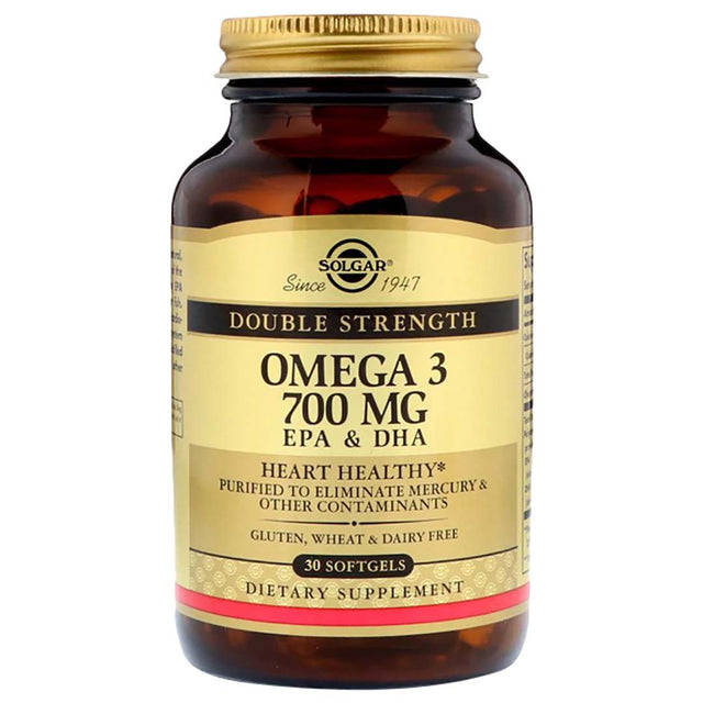 Solgar Omega-3 Double Strength, 700 mg, 30 Softgels - Solgar