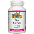 Natural Factors Zinc Citrate, 15 mg, 90 Tablets - Natural Factors