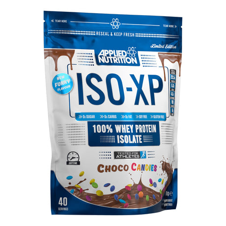 Applied Nutrition ISO-XP 100% Whey Protein Isolate, 1 kg, Chocolate Candy - Applied Nutrition