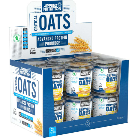 Applied Nutrition Critical Oats, Banana (Box of 12 Pieces) - Applied Nutrition