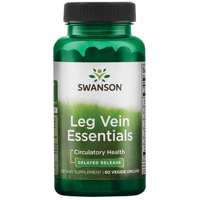 Swanson Leg Vein Essentials Delayed-Release Veggie Capsules, 60 - Swanson