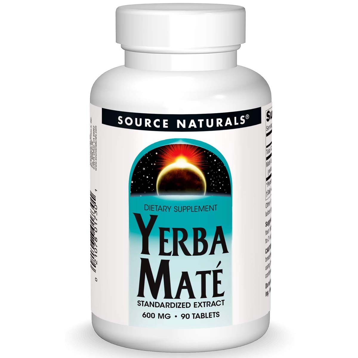 Source Naturals Yerba Mate, 600 mg, 90 Tablets - Source Naturals