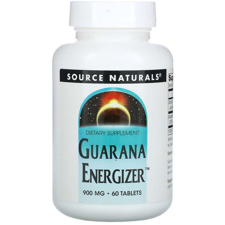 Source Naturals Guarana Energizer, 900 mg, 60 Tablets - Source Naturals