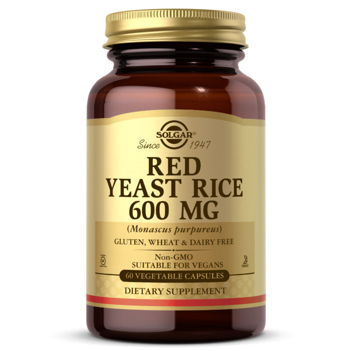 Solgar Red Yeast Rice, 600 mg, 60 Vegetable Capsules - Solgar