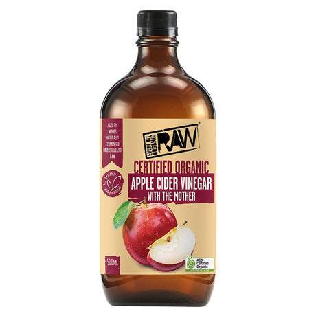 Organic Raw Apple Cider Vinegar With The Mother, Every Bit, 500 ML - Every Bit Organic Raw