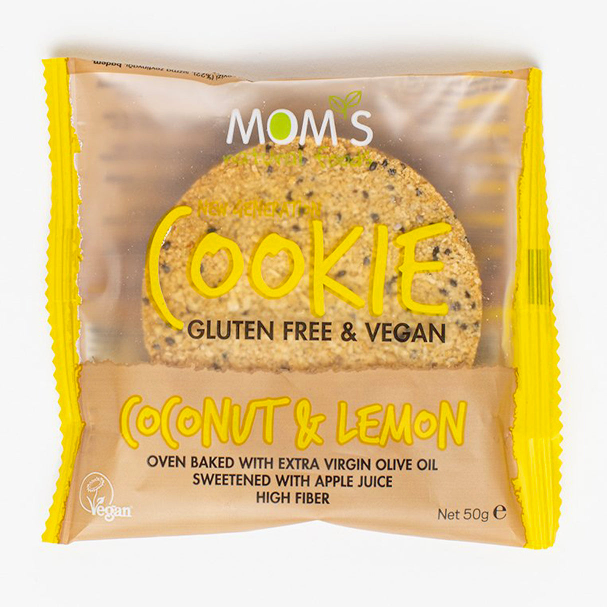 Natural Foods Mom's Cookies, Coconut & Lemon, 1 Piece - Mom's Natural Foods