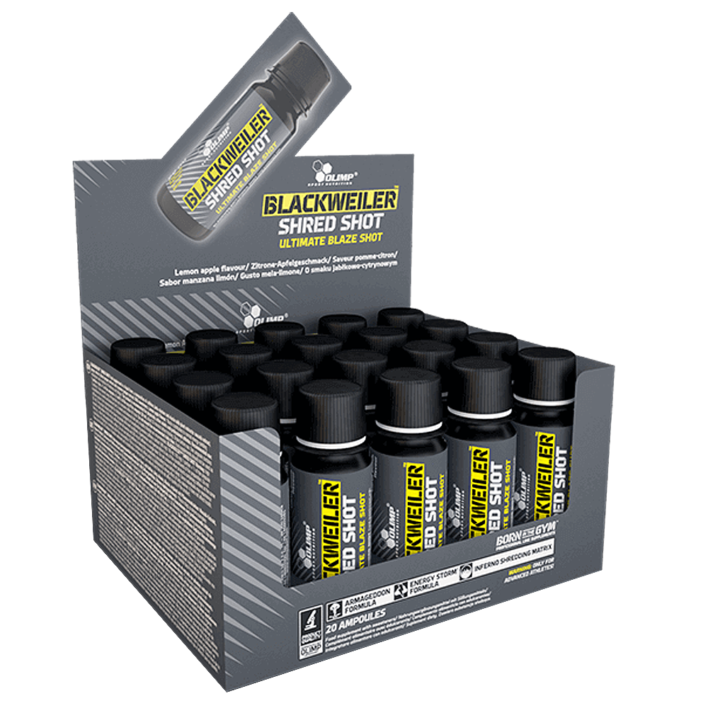 Olimp Sport Nutrition Blackweiler Shred Shot, Apple Lemon, 20 Vials - Olimp Sport Nutrition