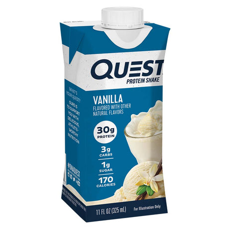 Quest Nutrition Vanilla Protein Shake, 325 ML - Quest Nutrition