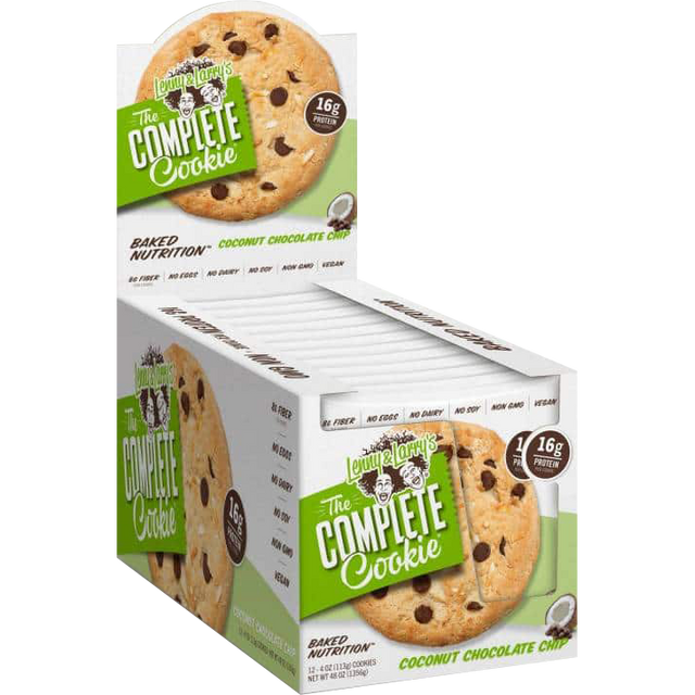 Box of 12 Pieces, Lenny & Larry’s Complete Cookies, Coconut Chocolate Chip - Lenny & Larry’s