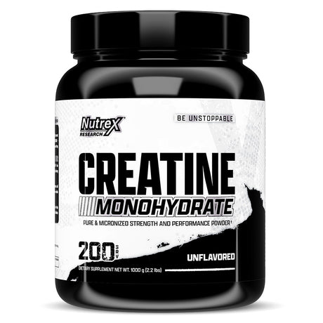 Nutrex Research Unflavored Creatine Monohydrate, 200 - Nutrex Research