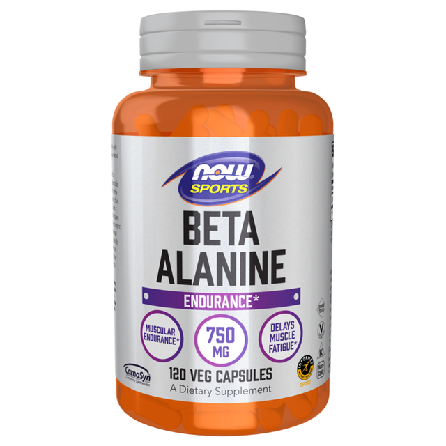 Beta Alanine Endurance, 750 mg, 120 Veggie Capsules - Now