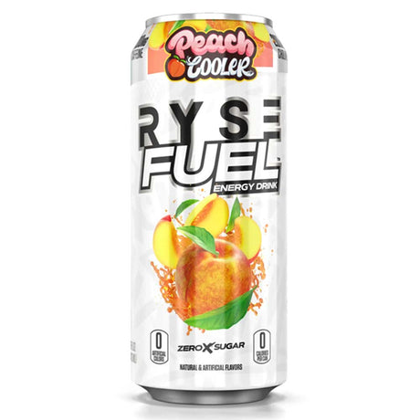 RYSE Energy Fuel Drink, Peach Cooler, 1 Can - RYSE